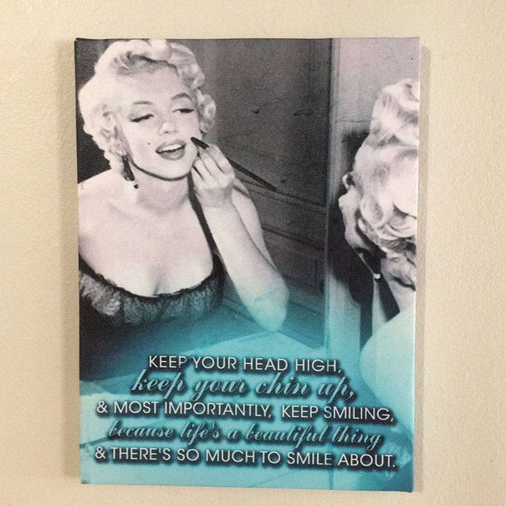 Marilyn Monroe picture with quote